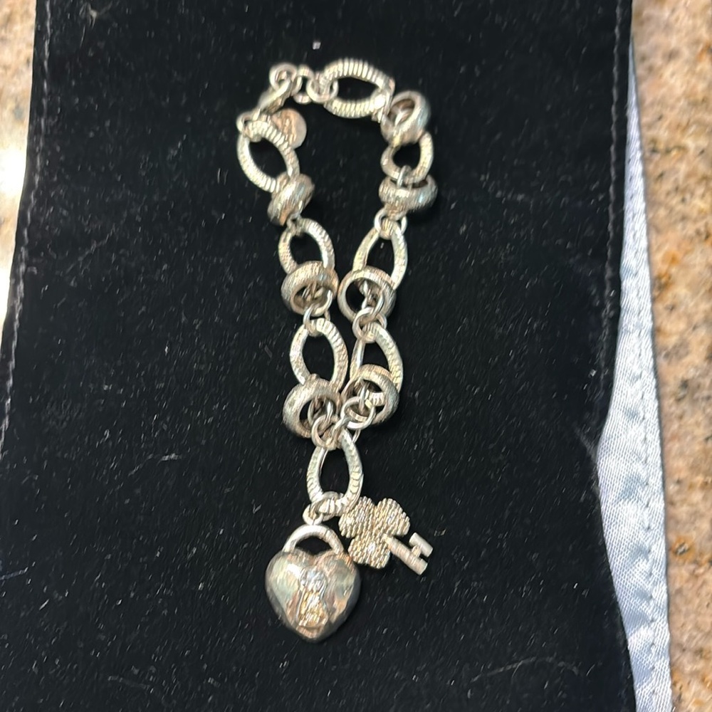 Cute silver plated Charm bracelet
